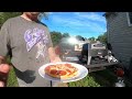 Cuisinart 3-in-1 Pizza Oven Plus cooking pizza.