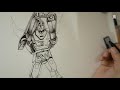 Transformers Rodimus Prime Pencil Sketch Drawing