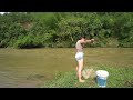 Amazing Fishing After Flood in Village - Best Village Fishing Video - Traditional Net Fishing