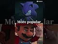 Sonic vs Mario if they did a battle #mariovssonic #sonicvsmario #mario #sonic #roblox #shorts #cool