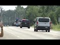 Motorcade of Vice President Harris in Westfield