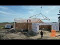 IRD Homes Installs Roof Trusses • Small Town Grit