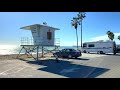 [4K] Walking from Capistrano Beach to Doheny Beach in Dana Point, California - Relaxing Waves Sound