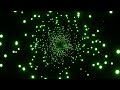 Bokeh Green Light Particle Stars Tunnel Abstract Background Video VJ Loop Pattern 4k