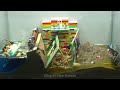 Lego Dam Breach Experiment - Lego People Against Tsunami & Danger of Double Dam Break & Titanic Sink