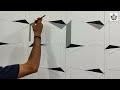 Latest 3D wall painting design | how to make 3d wall design | interior design ideas