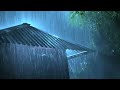 Fall Asleep Easily in 3 Minutes with Heavy Rain & Massive Thunder on Tin Roof at Night | White Noise