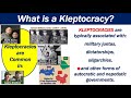 What is a Kleptocracy?