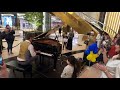 Public piano in shopping mall