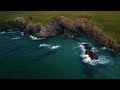 The Cliffs and Poppies of Polly Joke Beach (With Relaxing Music and Wave Sounds)