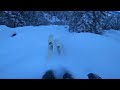 Ski Music Relaxing POV Backcountry Powder Skiing | 1 Hour