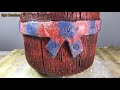 Make a cement pot for simple flower growing at home - Nyk Creation