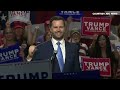 Vice Presidential candidate JD Vance speaks at campaign event in Reno, Nevada