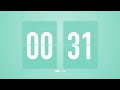 7 Minutes Countdown Timer Flip clock ♫ / +Jazz ☕️ + Bells 🔔