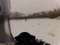 Sledding out in the forest area on the Nytro