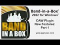 Band-in-a-Box® 2022: DAW Plugin New Features