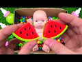 Satisfying Video | Candy Skittles Mixing in Glossy Box with Magic Fruit Sweet & Slime Grid Ball ASMR