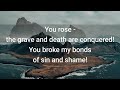O Lord, My Rock and My Redeemer (lyric video with large text)