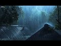 Beat Stress & Insomnia with Torrential Rain on Metal Roof, Intense Thunder | Rain Ambience for Sleep
