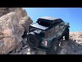 Traxxas trx4m bronco Area 51 blue goes out for a crawl.