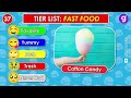 Tier List Rank Fast Food from Favorite to Trash 🍕📝 - Junk Food Quiz