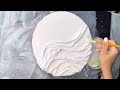 How to DIY fabric minimalistic Textured wall art / 3D painting tutorial / Fabric on canvas