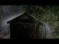 Sleep Hypnosis To Beat Insomnia With Terrible Rainstorm & Thunder On Cabin At Night | Relief Stress