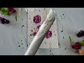 Creating Stunning Flower Designs With Fluid Acrylics And Bubble Wrap - Easy Beginners Tutorial!