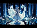 Swan Lake Serenade: Music Channel featuring a Girl, Graceful Swan, and Pristine Moonlit Lake