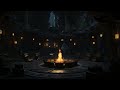 Rainy Nigh&Thunder by the Cave Relaxation 🌧️🔥 Cozy Fireplace Ambience | Relaxation Study & Work 🌧️