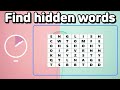 find hidden words 👀 3 hidden words 💖 word puzzle  #quiz