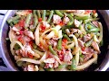 СТРЮЧКОВАЯ ФАСОЛЬ С КУРИНЫМ ФИЛЕ.