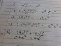 Grade 8+ Mathematics - Law of Exponents,  Law 3 Raising by an exponent