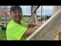 A different way to pour concrete in this 40X56 pole barn.