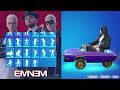 Fortnite EMINEM Skin Showcase with Icon Series Emotes & Legendary Dances (Slim Shady, Mask Up)