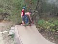 How to properly drop into half pipe.