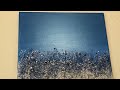 DIY Blue and Silver Glitter Wall Art || Crushed Glass Wall Art