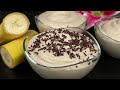 Banana Mousse Dessert in 5 Minutes! My family loves this new banana mousse!