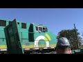 Trem de Containers recuando com dupla de Locomotiva AC 44i