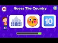 Guess the Country by Emoji 🌎🚩| EMOJI Quiz