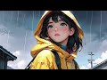 Relaxing Lofi Beats: Anime Girl in Raincoat | Study & Nostalgic Rain Sounds