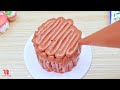 Rainbow Buttercream Cake Decorating 🌈Amazing Rainbow Cake | Miniature Rainbow Chocolate Cake Recipe