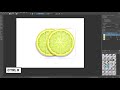 How to draw a lemon slice - Krita digital painting tutorial - Easy step by step for beginners