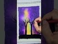 Easy Scenery with Oil Pastels for Beginners | Oil Pastel Drawing | Mixed Media Art