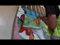 EASIEST WAY to scale up a mural art tutorial | doodle grid & ipad