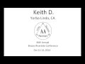 AA Speakers: Keith D.