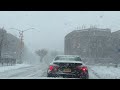 Driving through NYC Snow storm 🌨 ⛄️ about two feet expected short video