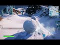 How to hide in a giant snowball - Fortnite