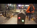 Sweden, Stockholm, T-Centralen subway station, 2X escalator