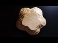 ON WOOD _  Tulip tree carving bowl / Bowl carving with hand tools / hollyhock-like wooden bowl